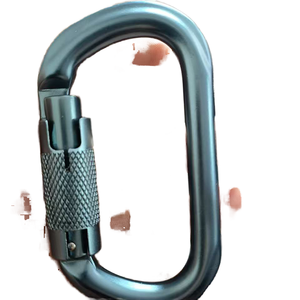 Mousqueton en aluminium en forme de D avec verrouillage à vis, personnalisable avec logo, prix de gros direct usine, compatible ODM/OEM, <span class=keywords><strong>pour</strong></span> activités de plein air - Product Image 1
