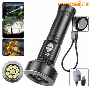 Linterna Multifuncional para Camping con Pantalla Digital, Recargable Tipo C, Luz LED Blanca, Diseño Magnético, Largo Alcance - Product Image 3