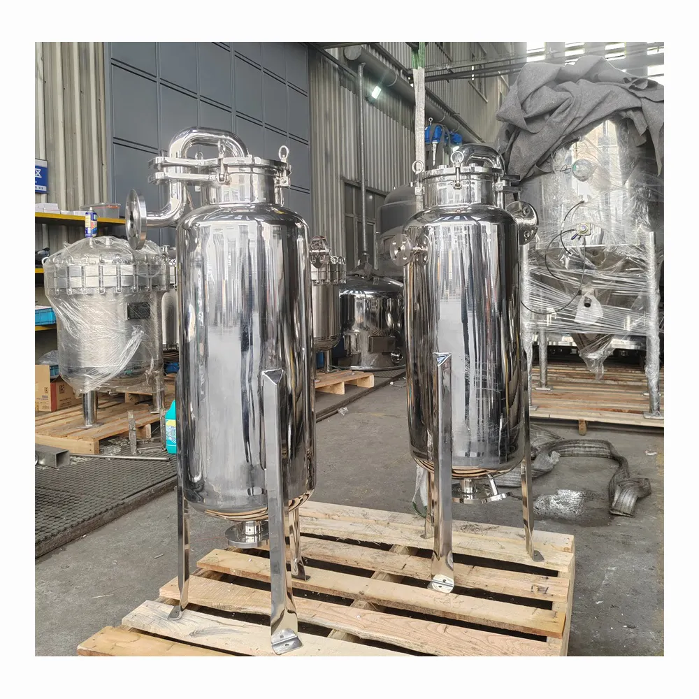 Factory Production Single Bag Filter Housing Food Grade Stainless Steel Ring Filter Bag