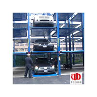Lift Parkir Mobil Empat Tiang Tugas Berat Hidrolik Silinder Ganda 2-3T (6000lbs) untuk Hunian dan Komersial, Tempat Parkir Vertikal
