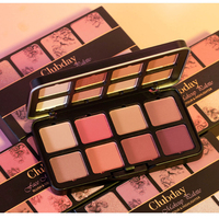 Palette de maquillage pour le visage de haute qualité NET 30g Clubday 3 en 1 Iron Packing Highlight Blush Contour 16 couleurs scintillantes