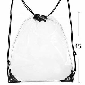 2025 Middle Yellow clear Pvc Waterproof Travel Storage <b>Bag</b> Beach Sport Drawstring <b>Bag</b> Backpack Custom logo - Product Image 3