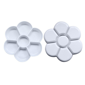 Fournitures d'art Xinbowen <span class=keywords><strong>Palette</strong></span> de <span class=keywords><strong>peinture</strong></span> acrylique aquarelle de haute qualité en forme de <span class=keywords><strong>fleur</strong></span> de 16 cm pour la <span class=keywords><strong>peinture</strong></span> - Product Image 4