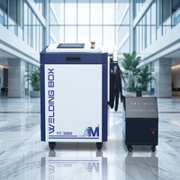 Máquina de Soldadura Láser de Fibra Portátil 4 en 1 con Batería de Celdas para Baterías de Iones de Litio 1500w 2000w 3000w