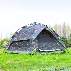 Tente de camping portable en aluminium pour deux personnes, quatre saisons, camouflage - Product Image 1