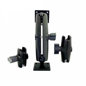<span class=keywords><strong>Support</strong></span> de téléphone à double prise avec bras articulé, plaque à boule carrée à fixation par vis, 1 pouce, pour vélo, aluminium, robuste, compatible <span class=keywords><strong>Ram</strong></span> - Product Image 1