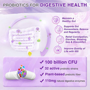 Cápsulas de Probióticos y Prebióticos Bien Diseñadas, 100 Mil Millones de UFC, para Bajar de Peso, Orgánicas, Reducen la Hinchazón y la Distensión, Cápsulas de Probióticos - Product Image 5