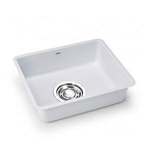 [BAEKJO] ENAMEL 540 WHITE Elegant ENAMEL COLOR SINK Using 1.2T Stainless Steel and Durable Anti <b>Scratch</b> Embo Texture - Product Image 2