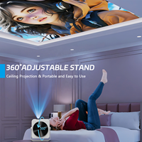 2025 Venta caliente Auto Focus Keystone Mini LCD 1080p Full HD WiFi 5G BT Video Home Movie Short Throw Smart Portable Projector
