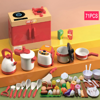 Jouets de maisonnette pour enfants, ensemble de cuisine pour enfants, ustensiles de cuisine, ensemble de jeu pour garçons et filles, jouet éducatif de cuisine, fruits et légumes