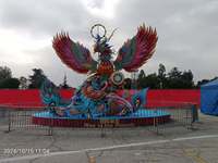 Nouvel an lanterne décorative Festival spectacle géant volant lanternes en papier étanche animal chinois chinois lanterne en soie