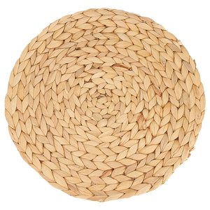 Wholesale Custom Natural Woven Water Hyacinth Placemats Seagrass Thick Rattan <strong>Round</strong> Non-Slip Handmade Braided Dinner <strong>Tablemat</strong> - Product Image 6