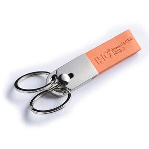 Llavero de Metal y PVC Sublimado al por Mayor, Llavero de Cuero PU para Logotipo Personalizado - Product Image 1