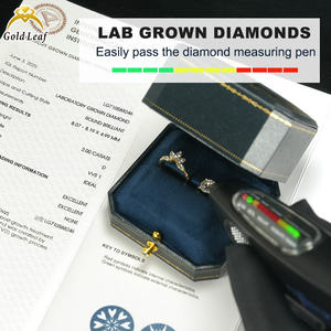 Anillo de Compromiso de Lujo para Mujer, Personalizado, de Oro Amarillo de 18K con Diamante Cultivado en Laboratorio, Certificado IGI, Color D, Claridad VVS, Corte Brillante - Product Image 3