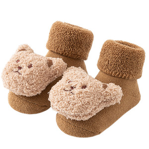 Personalizado al por mayor chico caminar principiante zapato invierno térmico grueso peinado algodón Animal lindo bebé zapato <span class=keywords><strong>Calcetines</strong></span> - Product Image 2