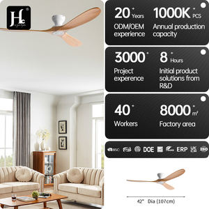 Ventilador de Techo Decorativo Europeo con Control Remoto Silencioso de 3 Aspas, de Madera, Bldc, Moderno, para Hogar y Hotel - Product Image 4