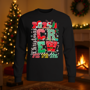 Camiseta de Manga Larga Navideña 2025, Sudadera con Cuello Redondo y Diseño Navideño a Juego - Product Image 3