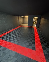 Dalles de sol en plastique emboîtables, 18 mm d'épaisseur, robustes, pour garage, salle de jeux, antidérapantes, imperméables, faciles à installer, vente en gros commerciale