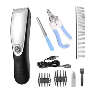 Strong 2000mAh USB Pet Cat Hair Trimmer Animal Grooming Electric Rechargeable Pet Dog Hair Clipper Trimmer Set Clippers