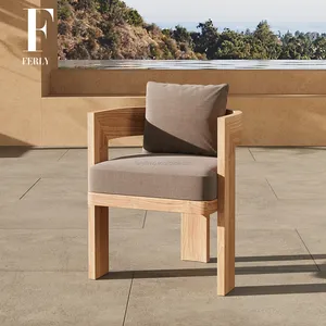 Felly su misura Teak nordico mobili da giardino in Teak divano sedie da giardino pubblico esterno mobili da giardino sedie