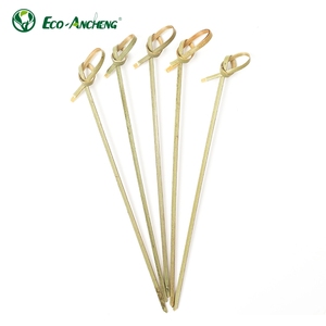 Brochetas de Bambú Natural Ecológicas Desechables para Cócteles, Aperitivos, Sándwiches, Comida para Llevar, <span class=keywords><strong>Tapas</strong></span>, Frutas, con Forma de Nudo y Corazón para Fiestas - Product Image 4