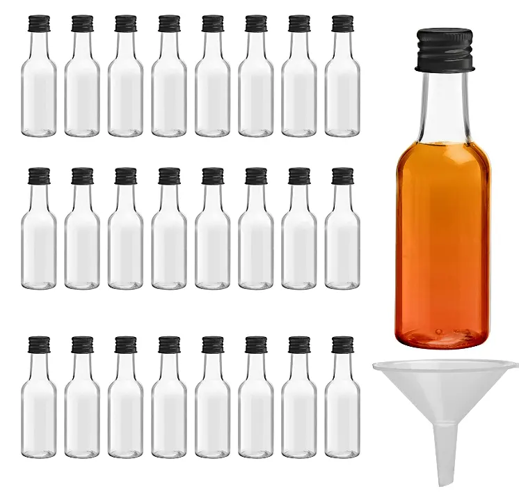 premium hot sale clear glass bottle 50ml for sauce syrup woozy container