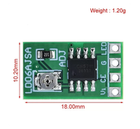 Module de commande LED à courant constant réglable 30-1500mA, carte de commande PWM, carte de commande DC3.3/3.7/5V