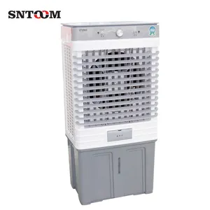 Ventilatore evaporativo 45L/75L del dispositivo di raffreddamento dell'aria di capacità del doppio serbatoio dell'acqua dell'interno da pavimento industriale