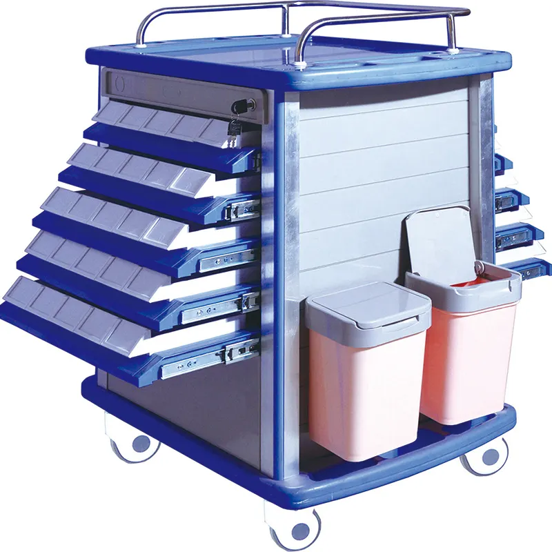 Professional ABS Hospital Medical  Drug Trolley AnaesthesiaTrolley