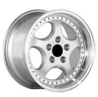 Velg VG 15 16 17/18/19 inci 5 lubang Silver Machined Lip Deep Dish Alloy Forged untuk Subaru Meister S13P Nissan Skyline GTR R34 R33 R32