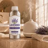 Huile de lavande pure à 100 % en gros, distillée à la vapeur, pour assainisseur de linge, produits de parfum d'intérieur, OEM