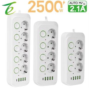 Norme européenne, prise <span class=keywords><strong>de</strong></span> spécification européenne, câble d'extension domestique à trou MTI, multiprise, interrupteur indépendant - Product Image 1