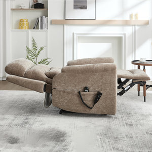 DOSER Modernes Stoffbezogenes Elektrisches Aufsteh-Sofa für Senioren mit Lendenwärme & Massage Unendliche Liegepositionen - Product Image 4