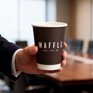 Gobelet en papier à double paroi, grande capacité, recyclable, prix usine, personnalisable, pour café, thé, jus, hôtel, bureau, à emporter - Product Image 2