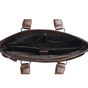 Maletín Horizontal para <span class=keywords><strong>Hombre</strong></span> 2024, Bolso Cruzado de Moda, Bolso de Hombro de Cuero PU, Maletín para Computadora Portátil de 14 Pulgadas - Product Image 3