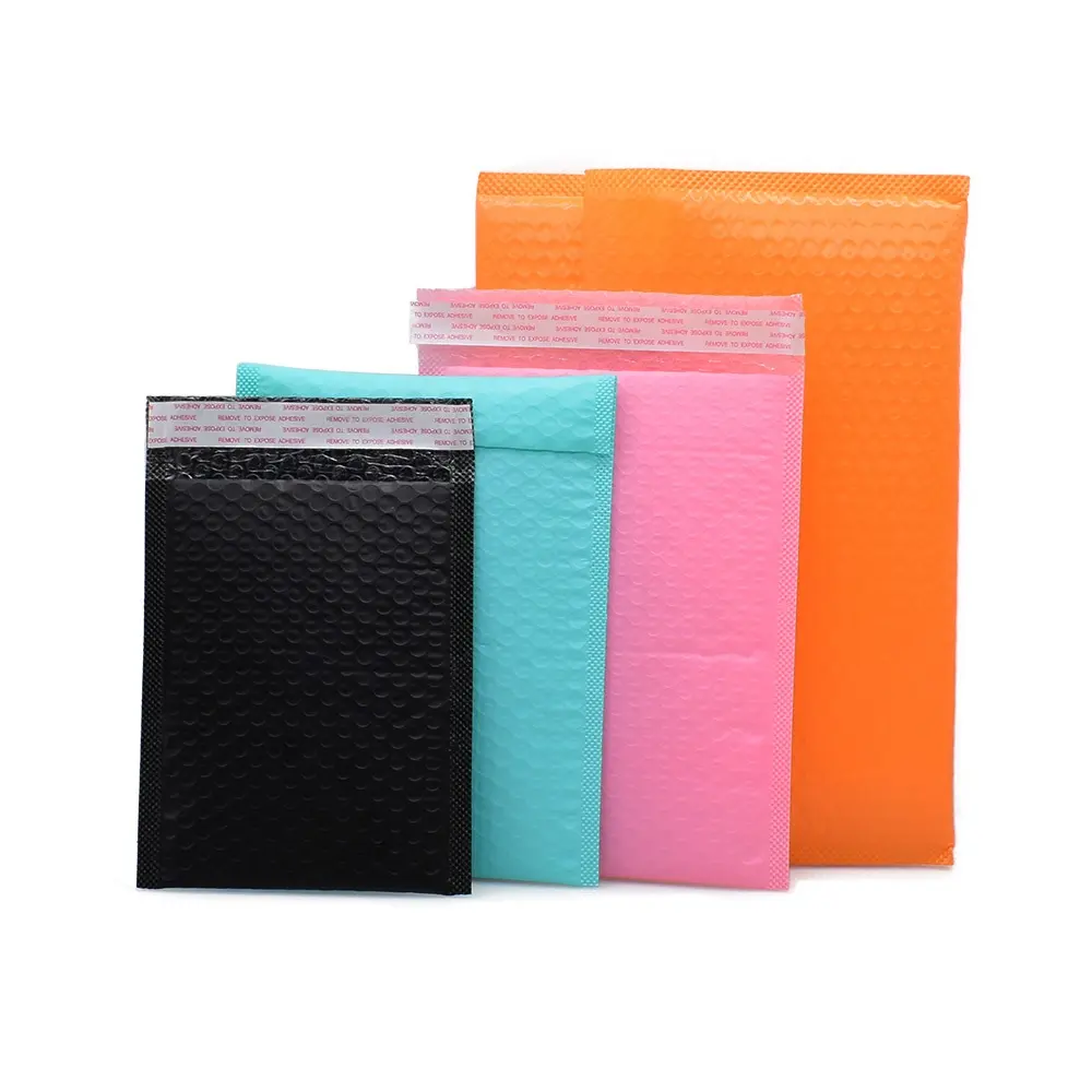Customized Logo Thickened Self-Sealing Bubble Bags Packaging Clothing Shipping Pink Black Large Envelope Mailing Bags