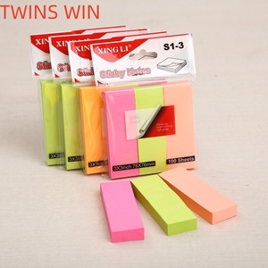 Tùy chỉnh 3x3 inch huỳnh quang ngang dòng ghi chú ghi chú xách tay nhiều lớp dính Lưu ý Cubes - Product Image 5