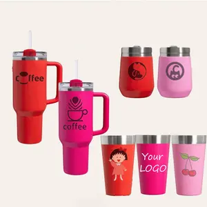 2024 New Hot Sale H2.0 Flow Stainless Steel Vacuum State Insulated Tumbler with Lid and Straw for Water Coffee Mug