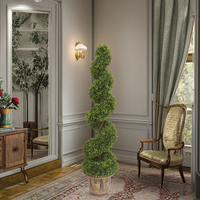 Haute qualité en plastique vert herbe arachide feuille spirale en pot plante artificielle arbre artificiel pour la maison jardin décor