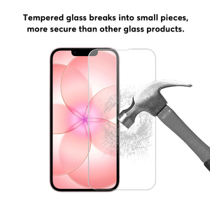 Protector de Pantalla de Cristal Templado HD Transparente 9H 2.5D Antirrayas para <span class=keywords><strong>iPhone</strong></span> 17e 16e 14 13 13 Pro - Product Image 3
