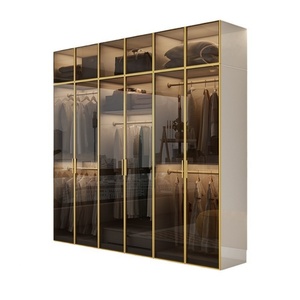 Fabriqué en Chine, armoire de rangement pour vêtements de chambre à coucher, hôtel, en bois, moderne, de luxe, de haute qualité, pour femmes - Product Image 4