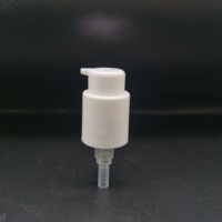 Pompe de traitement lisse noire 24-410 pour emballage de crème et de lotion, pompe distributrice, distributeur de crème