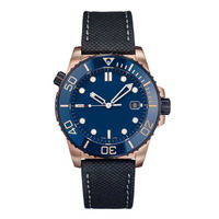 Montre mécanique automatique en acier inoxydable OEM, montre de plongée automatique NH35 de 200M