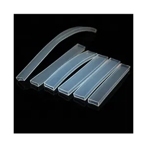 Led Tubes Silicone Rectangular Transparent Silicone Led Strip Cover Anti-aging Flexible Silicone Tube For LED Light Strips