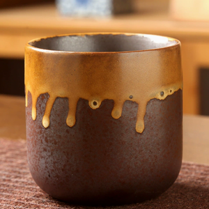 Taza de Café <span class=keywords><strong>Japonesa</strong></span> Retro de Cerámica <span class=keywords><strong>sin</strong></span> <span class=keywords><strong>Asa</strong></span>, Taza de Latte de Cerámica Rústica, Taza Tradicional de Matcha para Leche, Té de la Tarde, Hogar, Cafetería - Product Image 6
