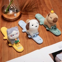 Mignon animal Capybara anneau peluche jouets unisexe enfants poignet ornement pour les fêtes en gros jouets en peluche pour les enfants