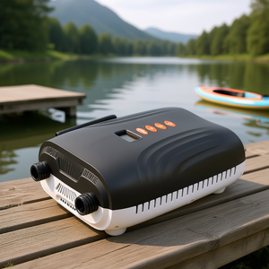 Pompe à air SUP rechargeable à double étage 20 PSI, alimentée par batterie, accessoire pour planche à pagaie gonflable - Product Image 2