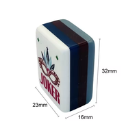 Ensemble de Mahjong Américain de Luxe Moderne Personnalisé, 160 Tuiles Acryliques Premium, 4 Joueurs, Durable, Portable, Gravé, pour Divertissement de Fête