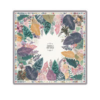 Tapis de Mahjong 31,5''x31,5'' Antidérapant et Réducteur de Bruit pour Mahjong Américain