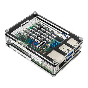 Aismartlink Raspberry <span class=keywords><strong>Pi</strong></span> 5 Carcasa de disipación de calor acrílica de 9 capas Compatible con <span class=keywords><strong>Pi</strong></span> 5/5B, compatible con enfriador activo Enfriador oficial - Product Image 4